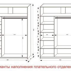 Шкаф-купе 1800 серии SOFT D1+D3+B2+PL1 (2 ящика+1штанга) профиль «Графит» в Шадринске - shadrinsk.mebel24.online | фото 6