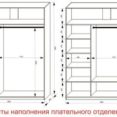 Шкаф-купе 1800 серии SOFT D6+D4+B2+PL2 (2 ящика+1штанга+1 полка) профиль «Капучино» в Шадринске - shadrinsk.mebel24.online | фото 8