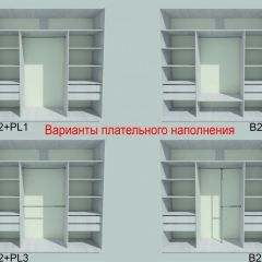 Шкаф-купе 1950 серии SILVER S4+S1+S4 B22+PL4 (по 2 ящика лев/прав+F обр.штанга) профиль «Серебро» в Шадринске - shadrinsk.mebel24.online | фото 6