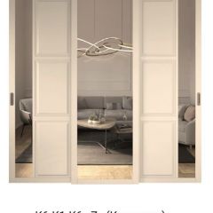 Шкаф-купе 2450 серии NEW CLASSIC K5+K5+K5+B22+PL3 (по 2 ящика лев/прав+1 штанга+1полка) профиль «Капучино» в Шадринске - shadrinsk.mebel24.online | фото 15