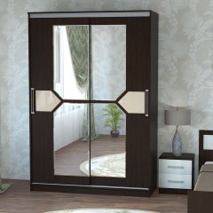 Шкаф-купе ПШ-2.9 1800 Фасад СТРЕЛКА (ВЕНГЕ стрелка беж) в Шадринске - shadrinsk.mebel24.online | фото