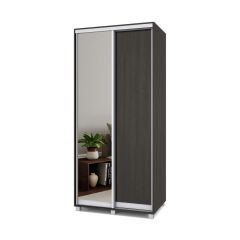 РОЛАНД Шкаф-купе с зеркалом Венге (450*1000) Р402 в Шадринске - shadrinsk.mebel24.online | фото 2