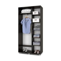 РОЛАНД Шкаф-купе с зеркалом Венге (450*1100) Р412 в Шадринске - shadrinsk.mebel24.online | фото 2