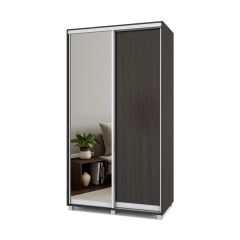 РОЛАНД Шкаф-купе с зеркалом Венге (450*1200) Р422 в Шадринске - shadrinsk.mebel24.online | фото