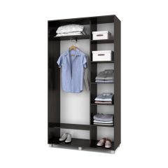 РОЛАНД Шкаф-купе с зеркалом Венге (450*1200) Р422 в Шадринске - shadrinsk.mebel24.online | фото 2