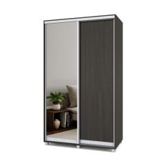 РОЛАНД Шкаф-купе с зеркалом Венге (450*1300) Р432 в Шадринске - shadrinsk.mebel24.online | фото 2