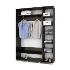 РОЛАНД Шкаф-купе с зеркалом Венге (450*1600) Р462 в Шадринске - shadrinsk.mebel24.online | фото 3