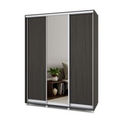 РОЛАНД Шкаф-купе с зеркалом Венге (450*1700) Р472 в Шадринске - shadrinsk.mebel24.online | фото 2