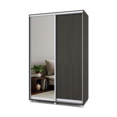 РОЛАНД Шкаф-купе с зеркалом Венге (600*1400) Р642 в Шадринске - shadrinsk.mebel24.online | фото