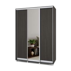 РОЛАНД Шкаф-купе с зеркалом Венге (600*1700) Р672 в Шадринске - shadrinsk.mebel24.online | фото