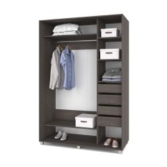 РОЛАНД Шкаф-купе зеркалом Анкор темный (600*1500) Р652 в Шадринске - shadrinsk.mebel24.online | фото 4