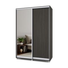 РОЛАНД Шкаф-купе с зеркалом Венге (600*1500) Р652 в Шадринске - shadrinsk.mebel24.online | фото