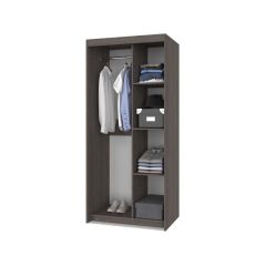 ТОМАС Шкаф-купе с зеркалом Анкор темный/светлый Т22 в Шадринске - shadrinsk.mebel24.online | фото 2