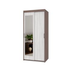 ТОМАС Шкаф-купе с зеркалом Шимо темный/светлый Т22 в Шадринске - shadrinsk.mebel24.online | фото