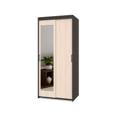 ТОМАС Шкаф-купе с зеркалом Венге/Млечный дуб Т22 в Шадринске - shadrinsk.mebel24.online | фото