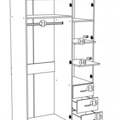 Шкаф Лофт 3-х створчатый в Шадринске - shadrinsk.mebel24.online | фото 6