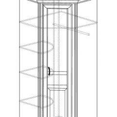 Шкаф угловой №562 "Алиса" (угол 875*875) в Шадринске - shadrinsk.mebel24.online | фото 2