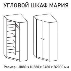 Шкаф угловой Мария 880*880 (ЛДСП 1 кат.) в Шадринске - shadrinsk.mebel24.online | фото 2