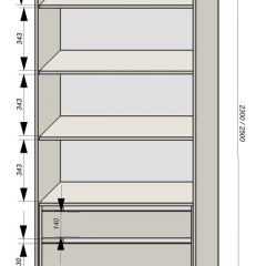 Спальня Серый камень + Кровать (серии «ГЕСТИЯ») в Шадринске - shadrinsk.mebel24.online | фото 9