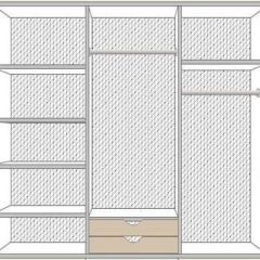 Спальня Ольга (комплект 6 дв.) беж/золото матовый в Шадринске - shadrinsk.mebel24.online | фото 3