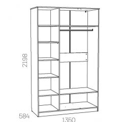 НМ 040.33 Х Шкаф для одежды "Оливия" в Шадринске - shadrinsk.mebel24.online | фото 3