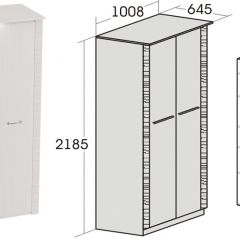 Спальный гарнитур Элана (модульная) Бодега белая в Шадринске - shadrinsk.mebel24.online | фото 10