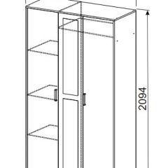 Спальный гарнитур МСП-1 (Ясень Анкор светлый) 1400 в Шадринске - shadrinsk.mebel24.online | фото 9