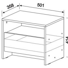 Спальный гарнитур МСП-1 (Ясень Анкор светлый) 1600 в Шадринске - shadrinsk.mebel24.online | фото 6