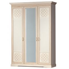 Спальный гарнитур Парма (модульный) кремовый белый в Шадринске - shadrinsk.mebel24.online | фото 3