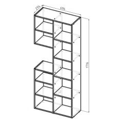 Стеллаж Элемент-2 (белый) в Шадринске - shadrinsk.mebel24.online | фото 6