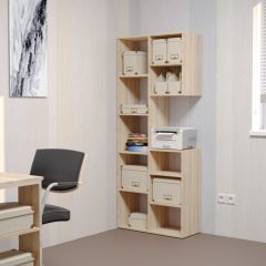 Стеллаж Элемент-2 (дуб сонома) в Шадринске - shadrinsk.mebel24.online | фото 3