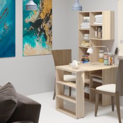 Стеллаж Элемент-2 (дуб сонома) в Шадринске - shadrinsk.mebel24.online | фото 4