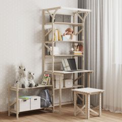 Стеллаж+стол со стойкой Конструктор Арт.СRСт2-1 в Шадринске - shadrinsk.mebel24.online | фото 4