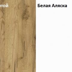 Стол компьютерный 12.74 Комфорт (Дуб Золотой CRAFT, Белая Аляска) в Шадринске - shadrinsk.mebel24.online | фото 4