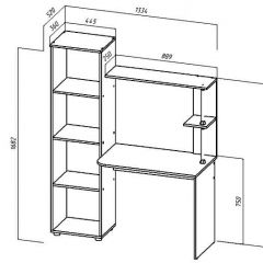 ЮНИОР-2 Стол компьютерный в Шадринске - shadrinsk.mebel24.online | фото