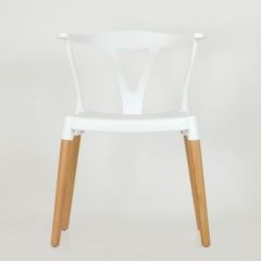 Стул Barneo N-218 Wishbone интерьерный кухонный белый в Шадринске - shadrinsk.mebel24.online | фото 3
