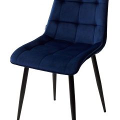 Стул CHIC BLUVEL-86 NAVY BLUE / черный каркас М-City в Шадринске - shadrinsk.mebel24.online | фото