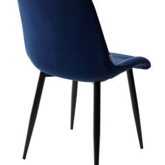 Стул CHIC BLUVEL-86 NAVY BLUE / черный каркас М-City в Шадринске - shadrinsk.mebel24.online | фото 3