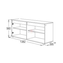 АЛЕКСАНДРА 26 Тумба для теле-радиоаппаратуры (ЛДСП) в Шадринске - shadrinsk.mebel24.online | фото 2