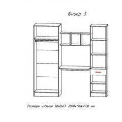 ЮНИОР-3 Уголок школьник (ЦРК.ЮНР.03) в Шадринске - shadrinsk.mebel24.online | фото 2