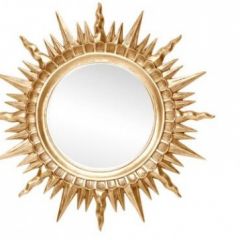 Зеркало круглое золото (1810(1) в Шадринске - shadrinsk.mebel24.online | фото