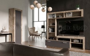 Ангара Шкаф 2-х створчатый (Графит/дуб юкон) в Шадринске - shadrinsk.mebel24.online | фото 3