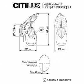 Бра Citilux Garuda CL420313 в Шадринске - shadrinsk.mebel24.online | фото 5