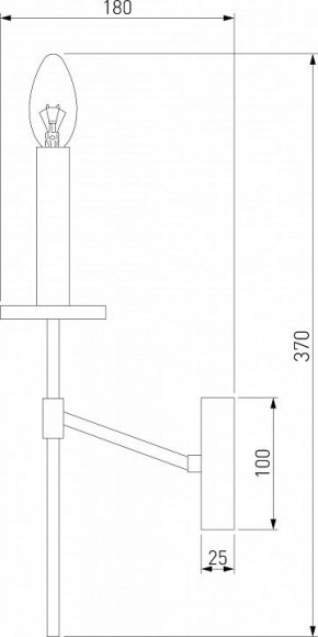 Бра Eurosvet Anders 60142/1 хром в Шадринске - shadrinsk.mebel24.online | фото 2