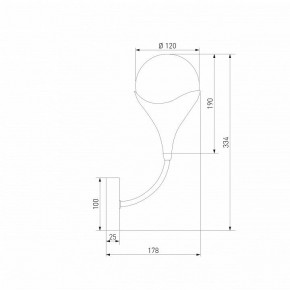 Бра Eurosvet Calyx 60169/1 никель в Шадринске - shadrinsk.mebel24.online | фото 4