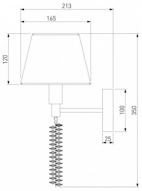 Бра Eurosvet Charuel 60148/1 матовое золото в Шадринске - shadrinsk.mebel24.online | фото