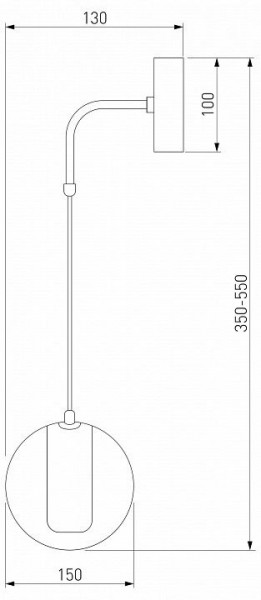 Бра Eurosvet Cobble 50258 LED дымчатый в Шадринске - shadrinsk.mebel24.online | фото 2