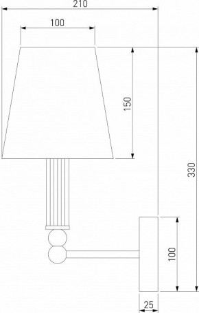 Бра Eurosvet Conso 60145/1 латунь в Шадринске - shadrinsk.mebel24.online | фото 4