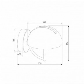 Бра Eurosvet Emisfero 50083/1 LED золото в Шадринске - shadrinsk.mebel24.online | фото 3