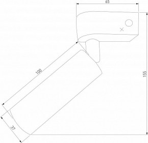 Бра Eurosvet Pitch 20143/1 LED латунь в Шадринске - shadrinsk.mebel24.online | фото